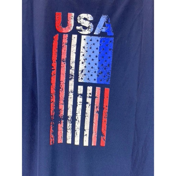 ID Ideology Men's Indigo Sea Crewneck Taped Graphic Training T-Shirt SZ L - Picture 6 of 13